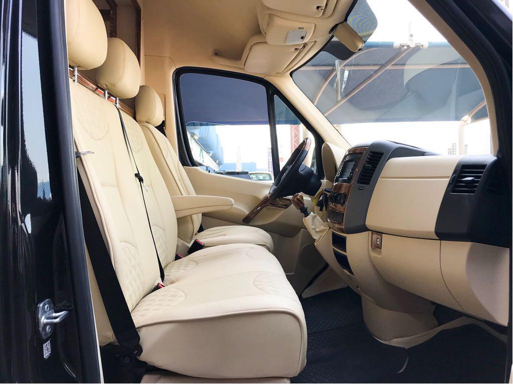 Mercedes-Benz VIP BR6 Sprinter armored van driver cockpit view
