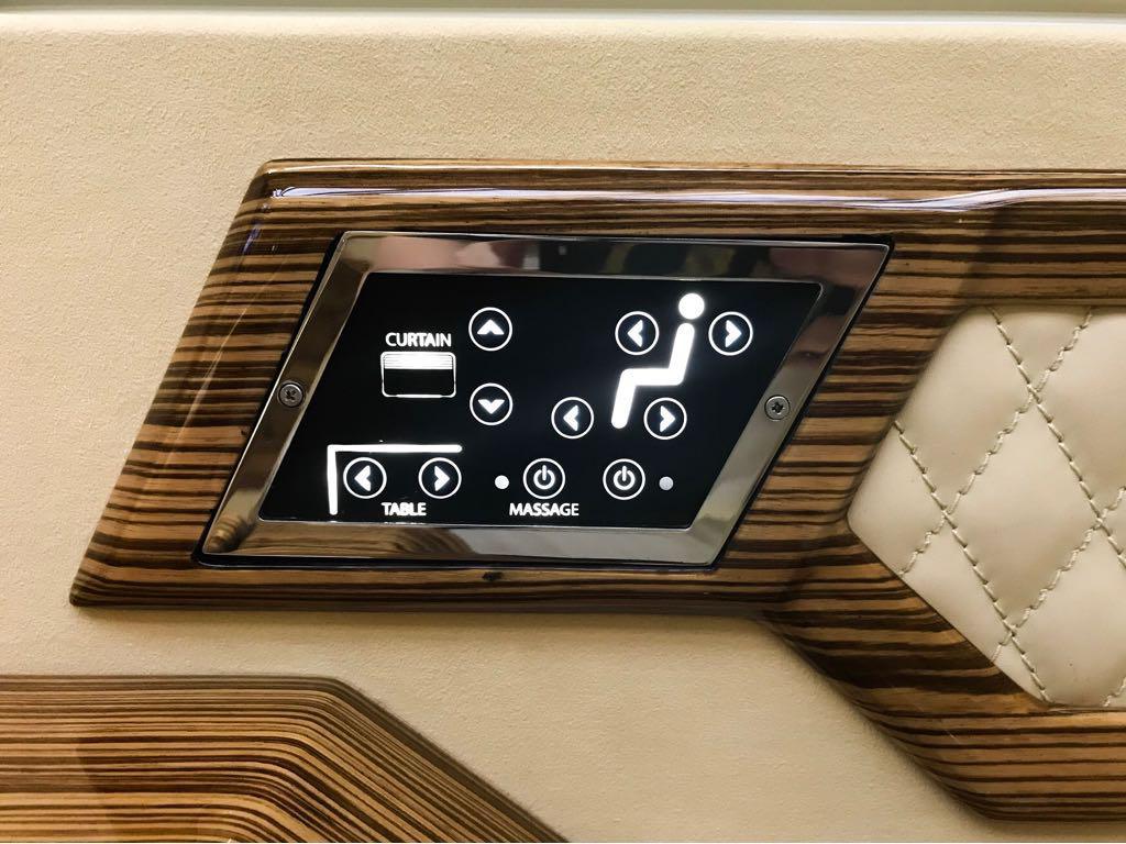 Mercedes-Benz VIP BR6 Sprinter armored van seat adjustment controls
