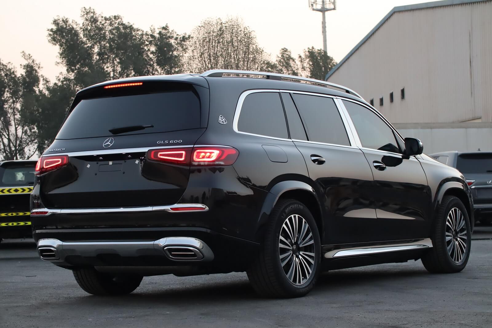 Mercedes Maybach GLS 600 armored luxury SUV rear exterior view