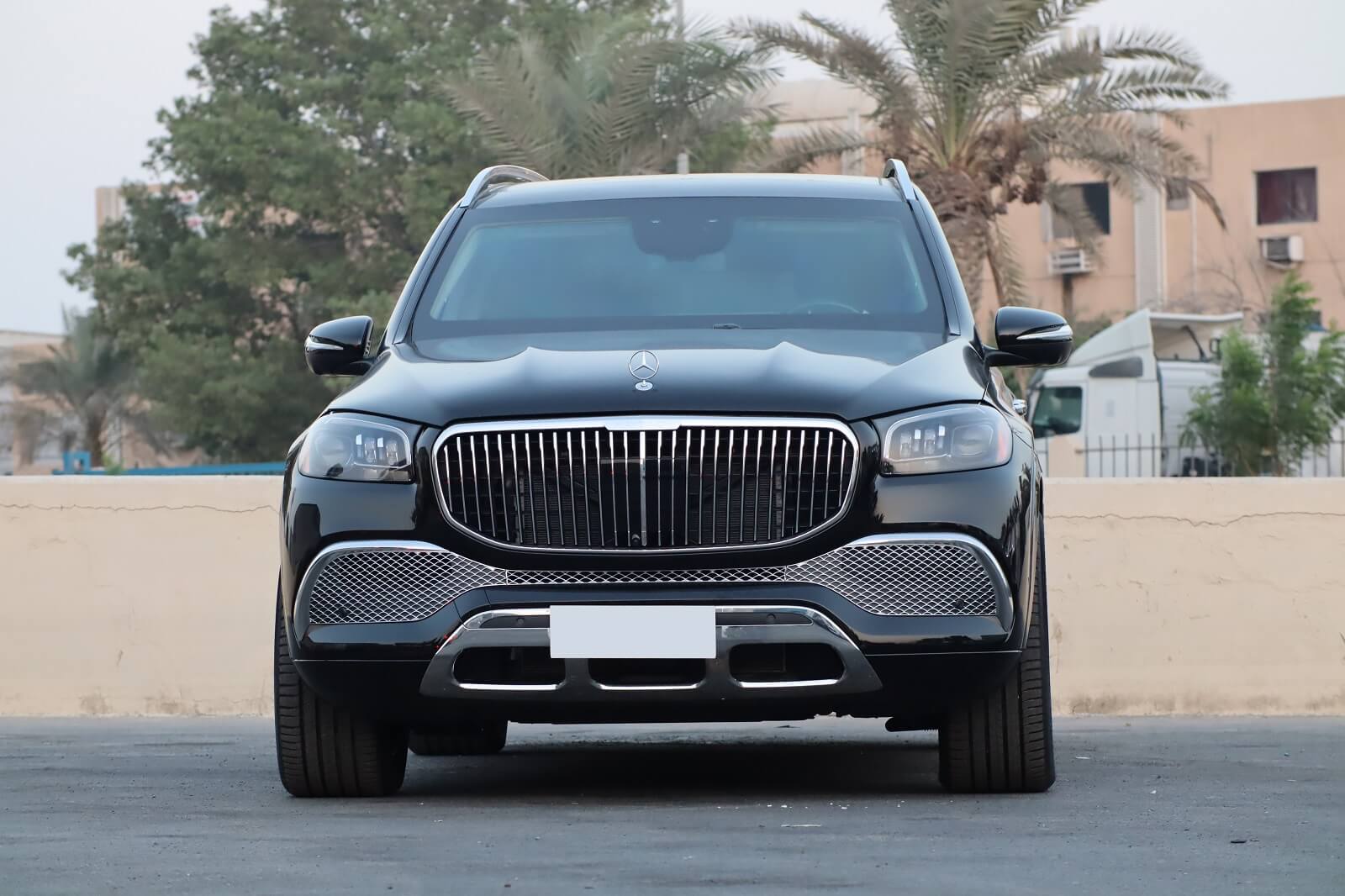 Mercedes Maybach GLS 600 armored luxury SUV front exterior view