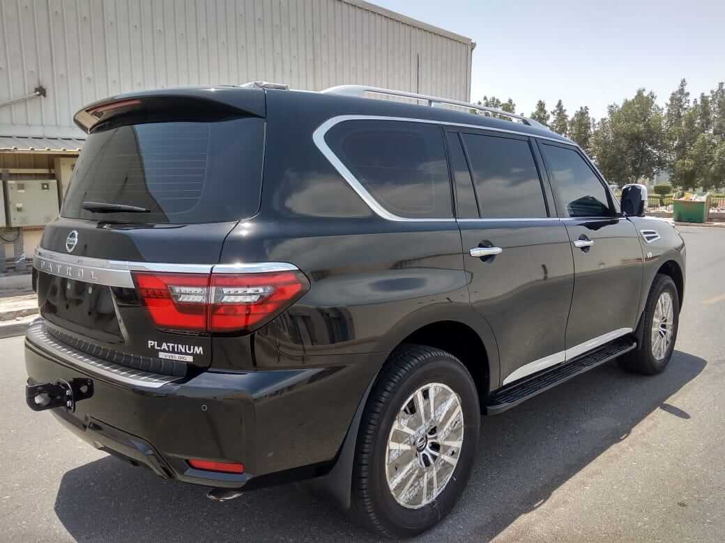 Nissan Patrol armored SUV rear right exterior angle