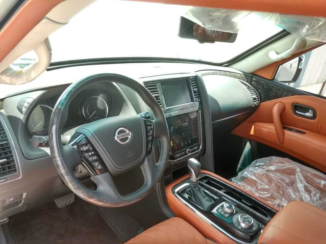 Nissan Patrol armored SUV dashboard and control panel