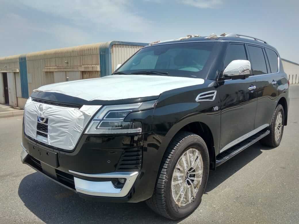 Nissan Patrol armored SUV front right exterior angle