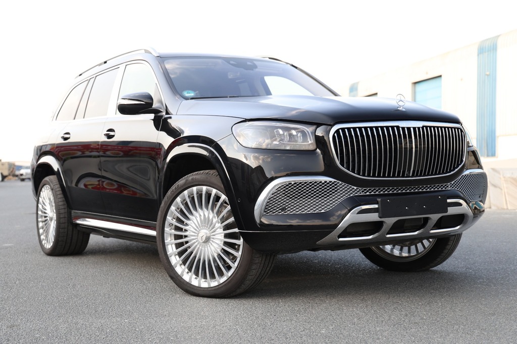 Maybach GLS 600 non-armored black luxury SUV front exterior view