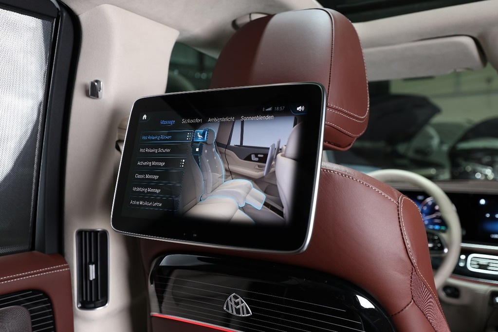 Maybach GLS 600 non-armored rear passenger seating with premium finishes