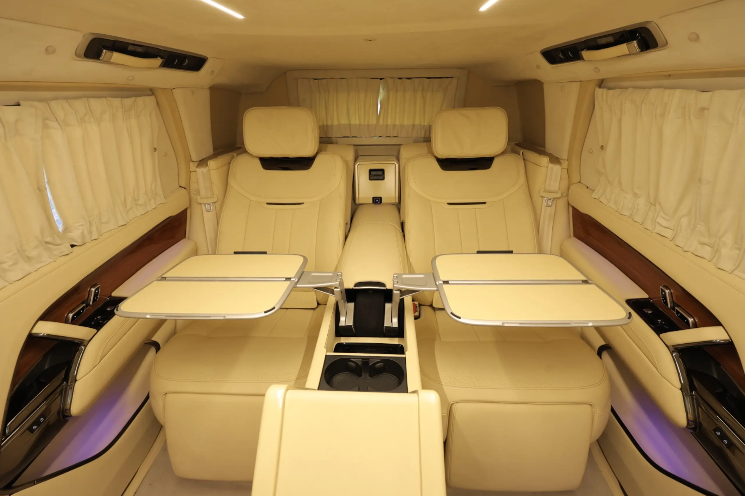 Range Rover BR6 P530 Extended Tables and Seats Open