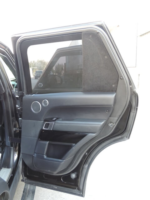 Range Rover Vogue armored luxury SUV reinforced door detail
