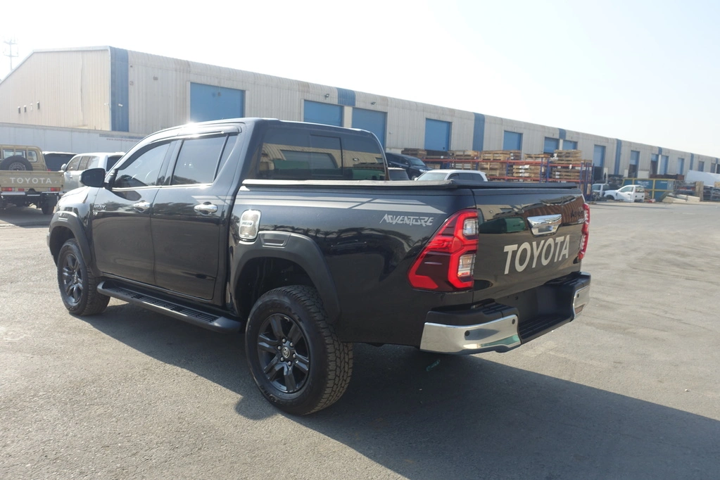 TOYOTA HILUX 4.0L ADVENTURE-BLACK - back view left angle 2