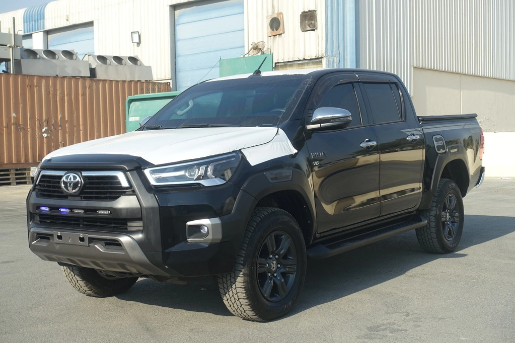 Toyota Hilux Adventure SR5 Black in the Armored Pickup category - front view, right side