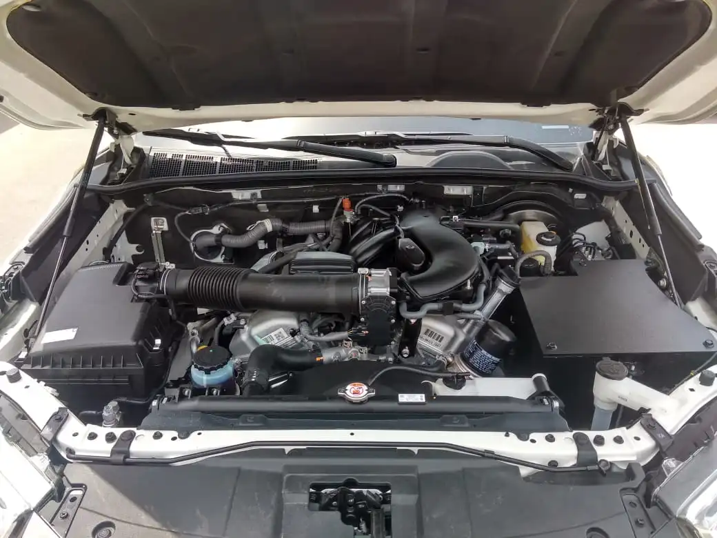 Toyota Hilux Adventure SR5 BR6 armored pickup engine bay view