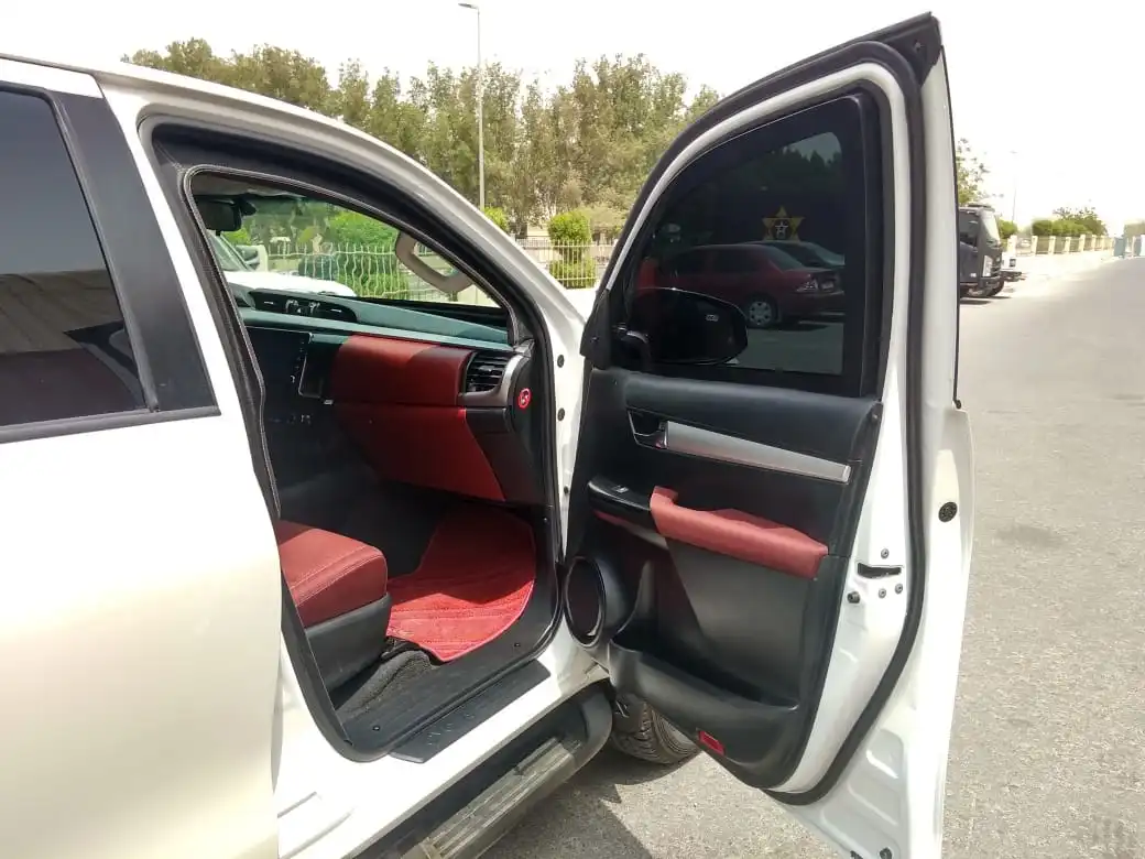Toyota Hilux Adventure SR5 BR6 armored pickup front passenger door open