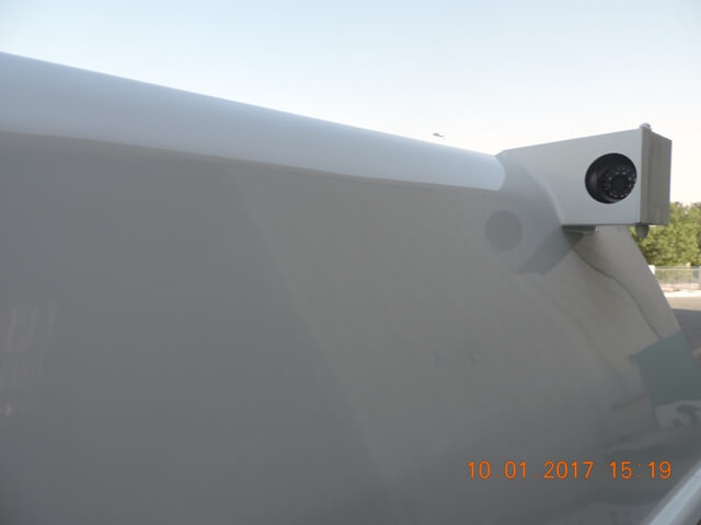 Toyota Hilux cash-in-transit vehicle left side camera detail