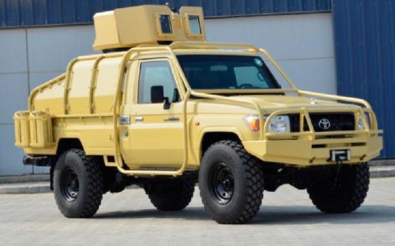 Toyota LC79 - LRPV B6 with Gunner Turret in the Armored Personnel Carriers category - armored vehicle view