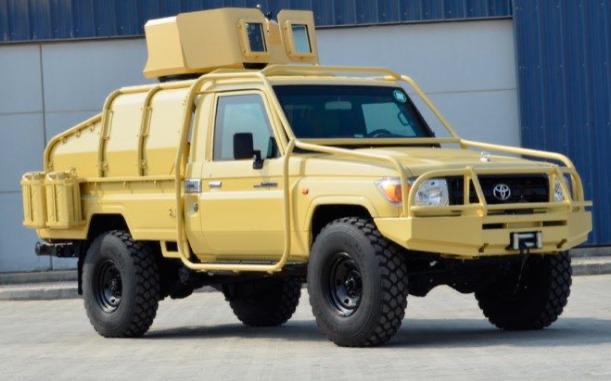 Toyota LC79 - LRPV B6 with Gunner Turret Front View