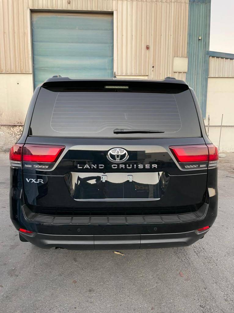Toyota Land Cruiser 300 armored SUV rear exterior view