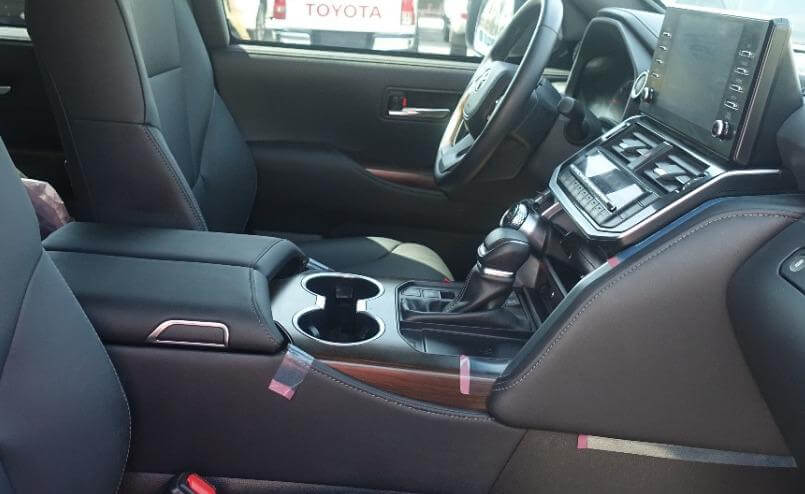 Toyota Land Cruiser 300 armored SUV cockpit interior view