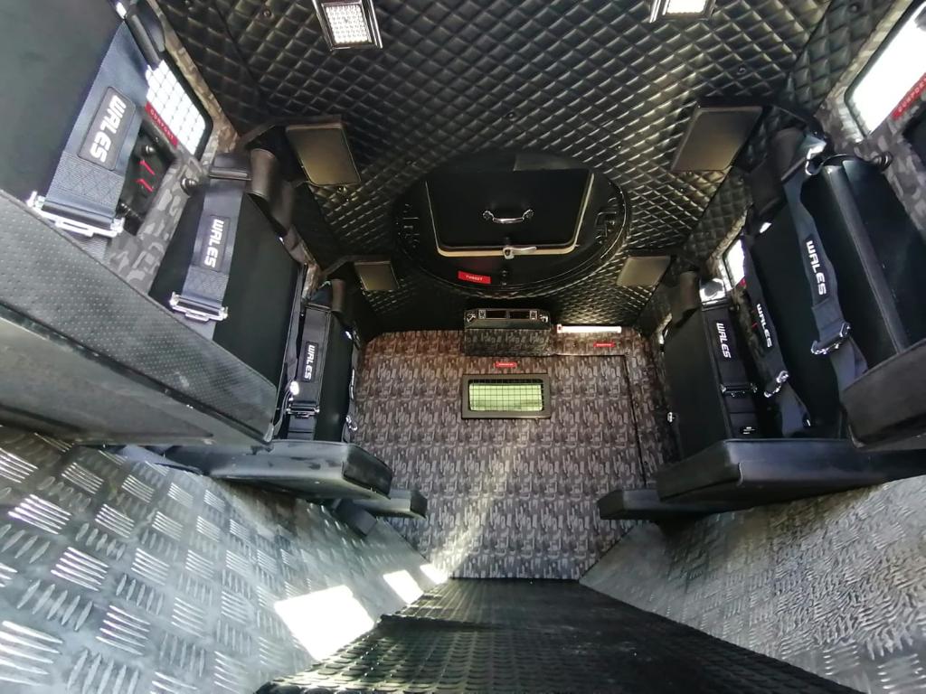 Toyota Troop Carrier LC79 - 8 Crew BR6 Back Seating View From Floor
