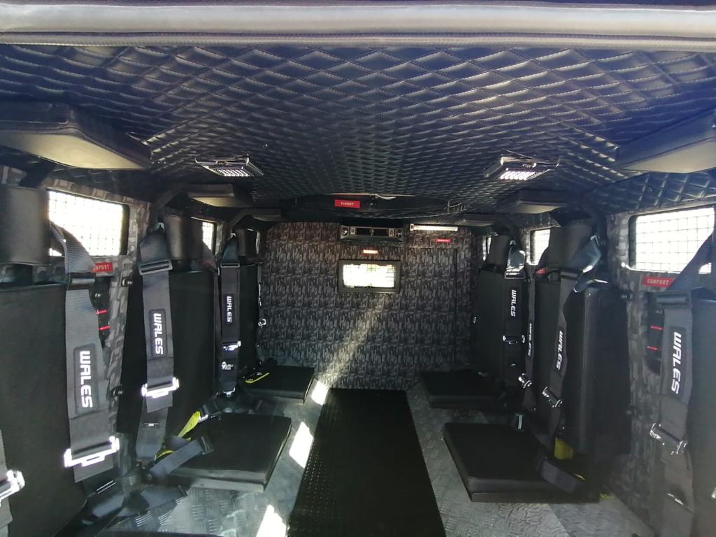 Toyota Troop Carrier LC79 - 8 Crew BR6 Back Seating View