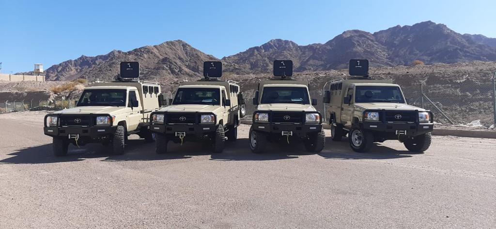 Toyota Troop Carrier LC79 - 8 Crew BR6 Fleet Front View