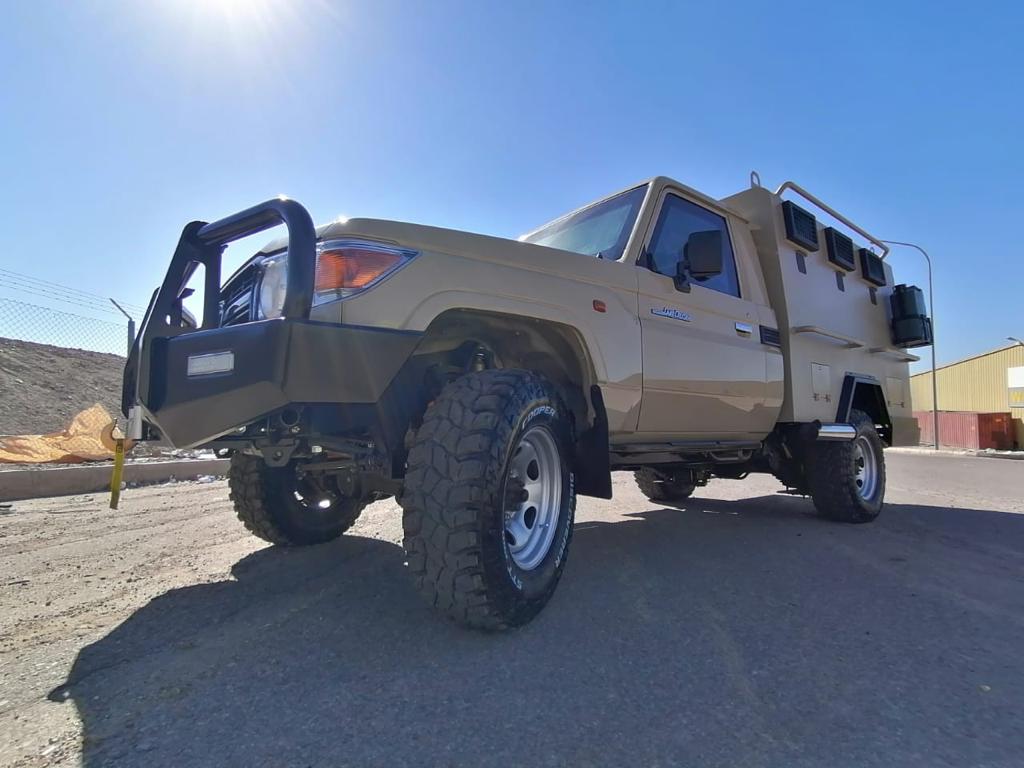 Toyota Troop Carrier LC79 - 8 Crew BR6 Front View Left Angle 2