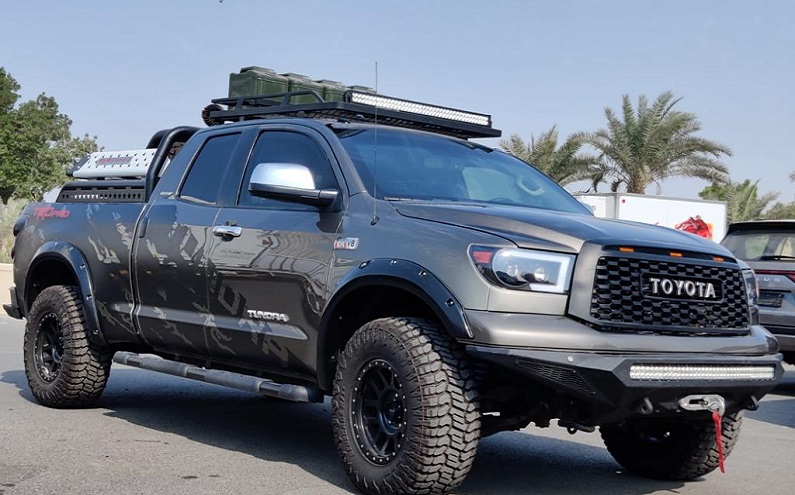 Toyota Tundra Off-Road Edition in the Armored Pickup category - front view, right side
