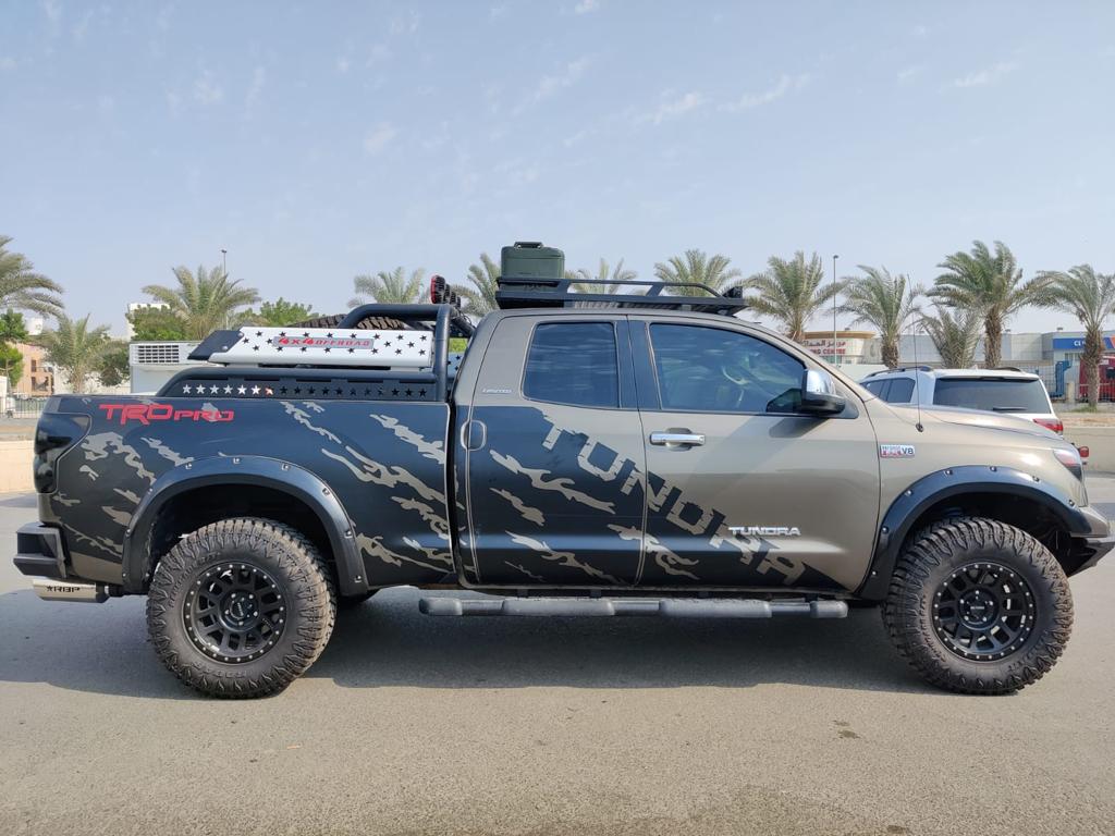 Toyota Tundra in the Armored Pickup category - full right-side profile