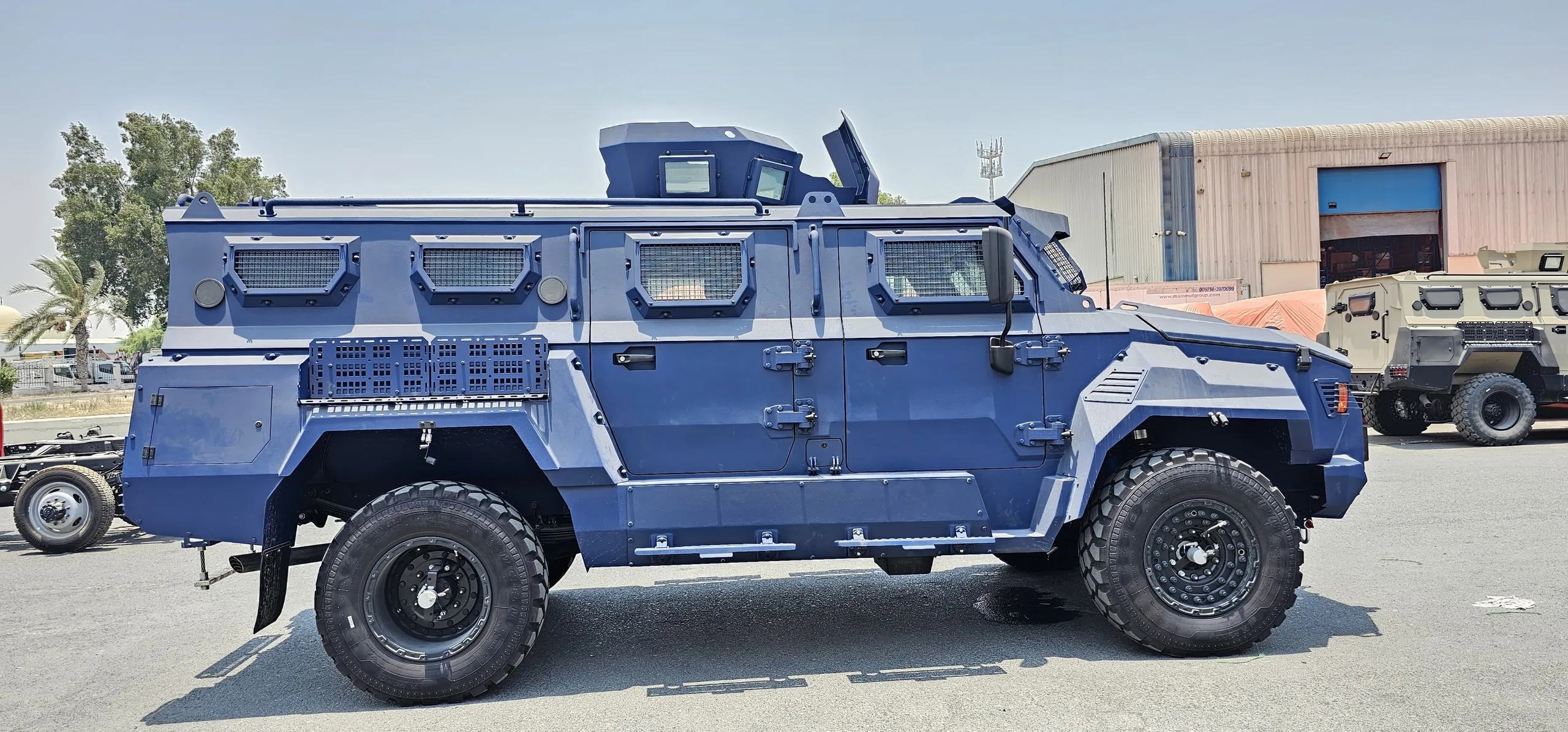 APC Merkava Blue armored personnel carrier, full exterior three-quarter view