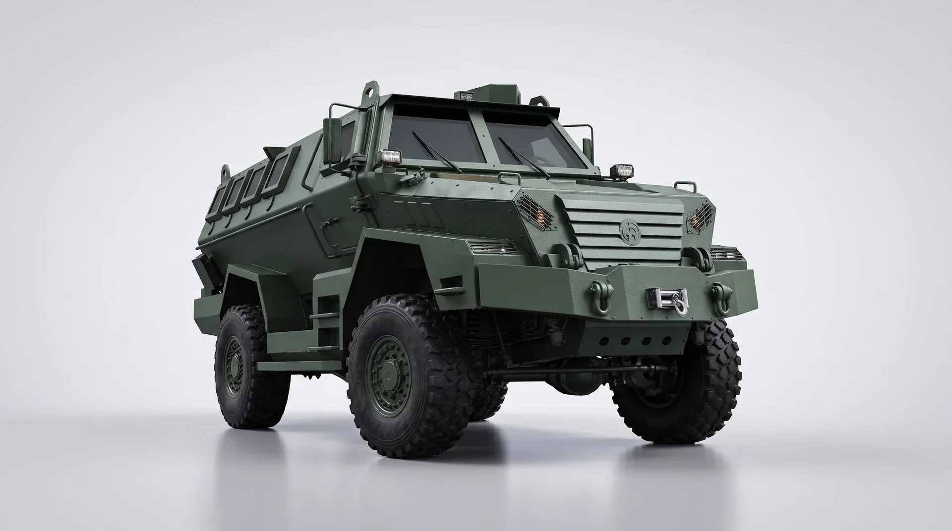Armored MRAP Snake front-right exterior view